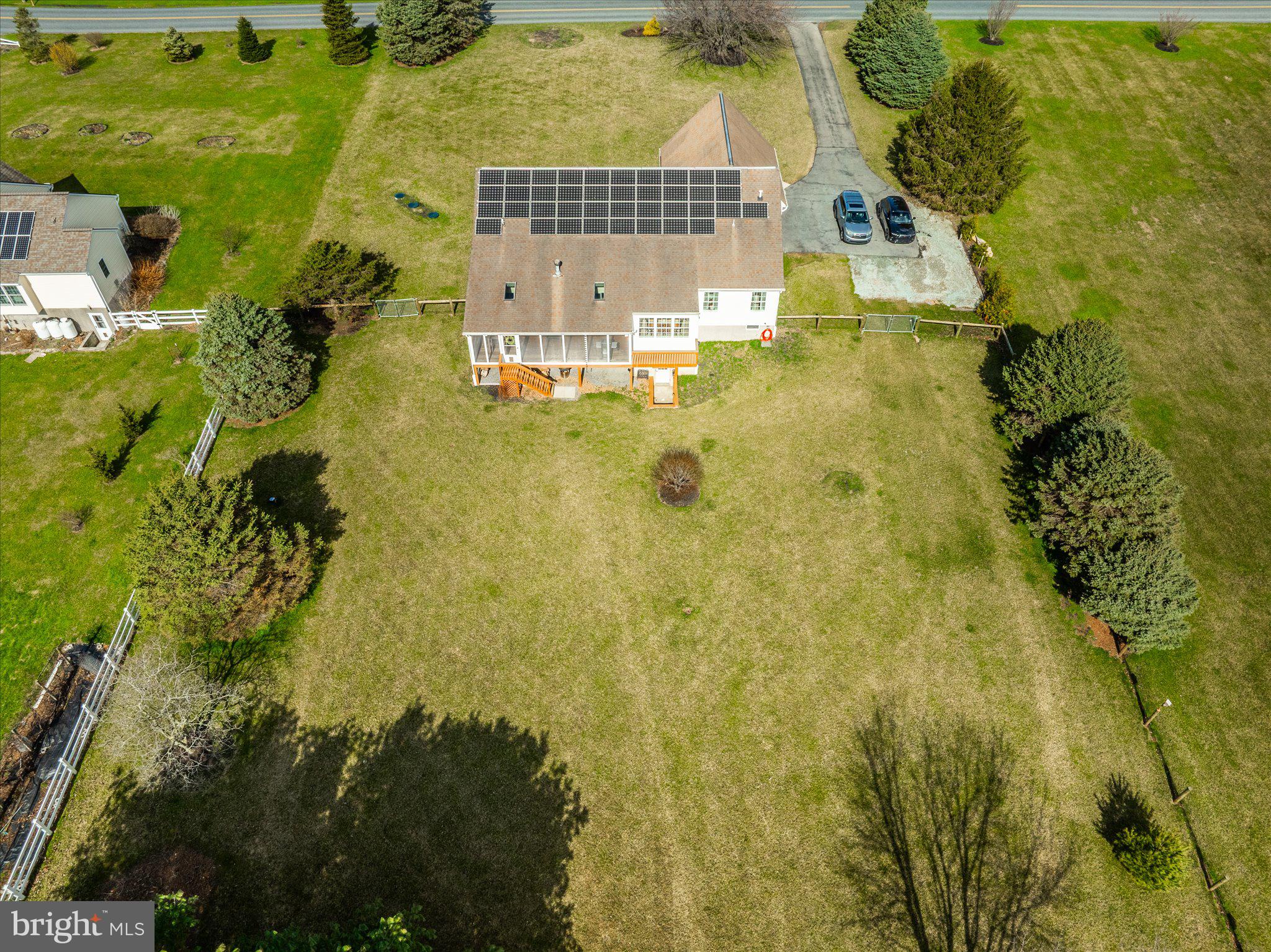 420 Fairview Road New Providence, PA 17560 - Photo 35 of 42 Backyard solar panels