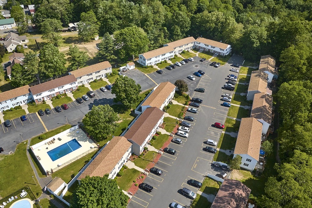 41 South Street, Unit 63 Easthampton, MA 01027 - Photo 27 of 34 an aerial view of residential house with outdoor space and parking