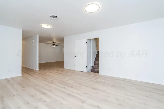 a view of an empty room