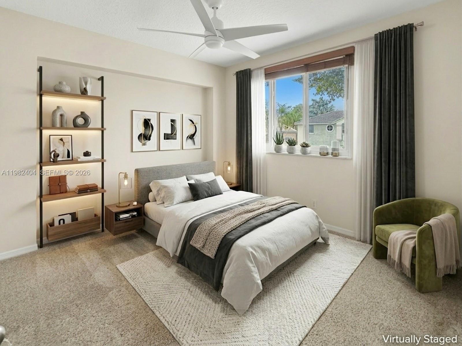 2640 Rampart Way North Cooper City, FL 33026 - Photo 34 of 58 a bedroom with a bed and a couch