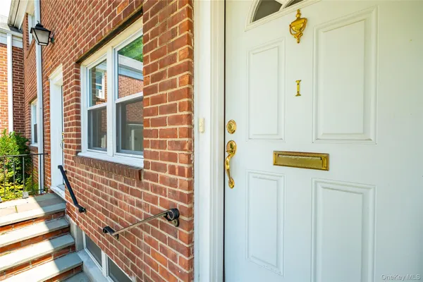 a view of front door of house