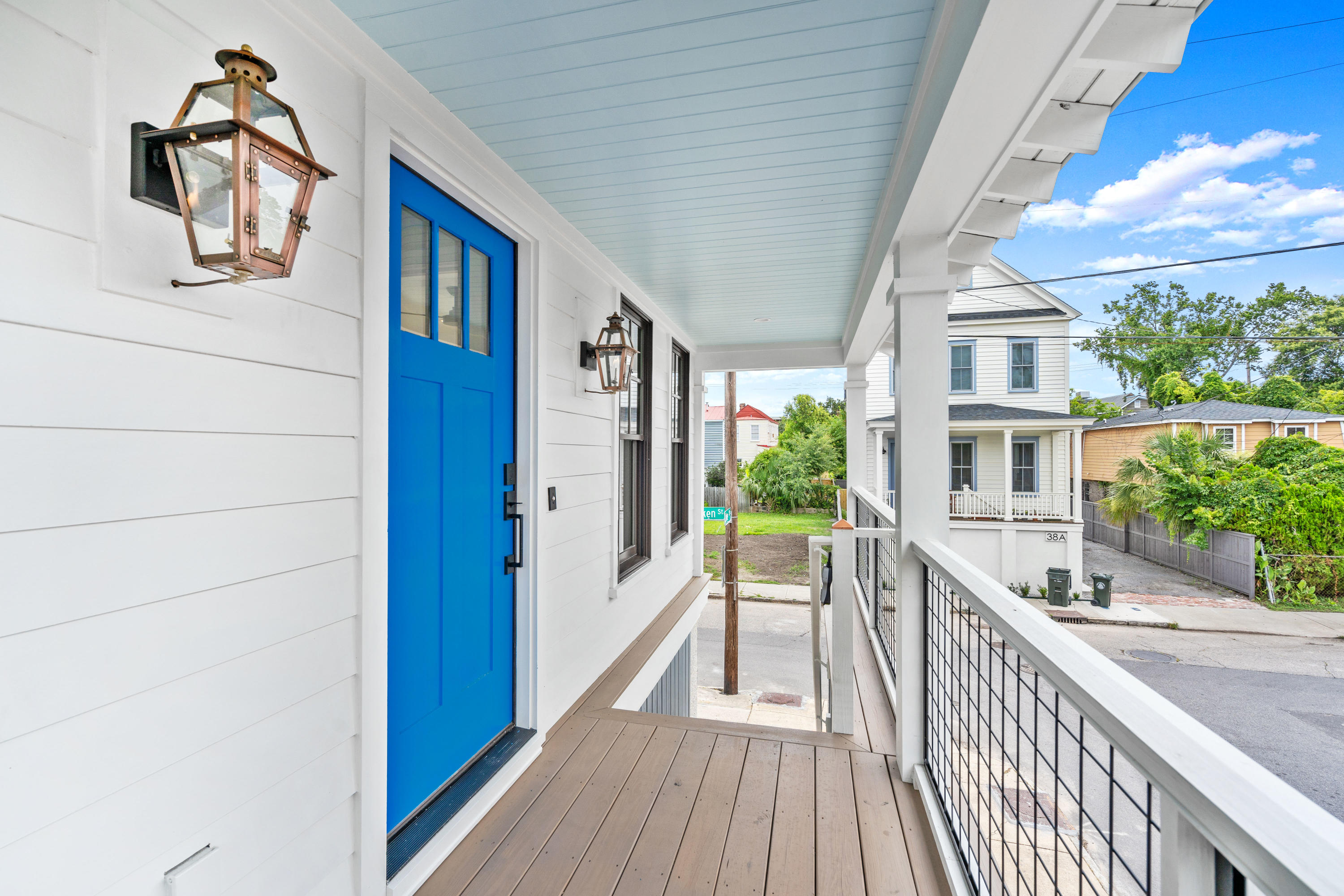 2 Line Street Charleston, SC 29403 - Photo 2 of 41 Entrance with Gas Lanterns