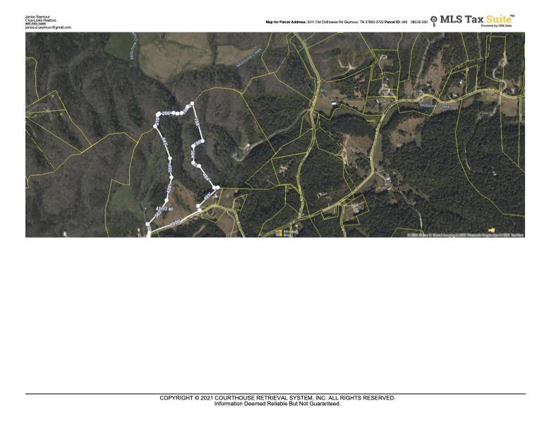 0 Old Chilhowee Road Seymour, TN 37865 - Photo 34 of 34 CRS Data - Property Map for Old Chilhowe