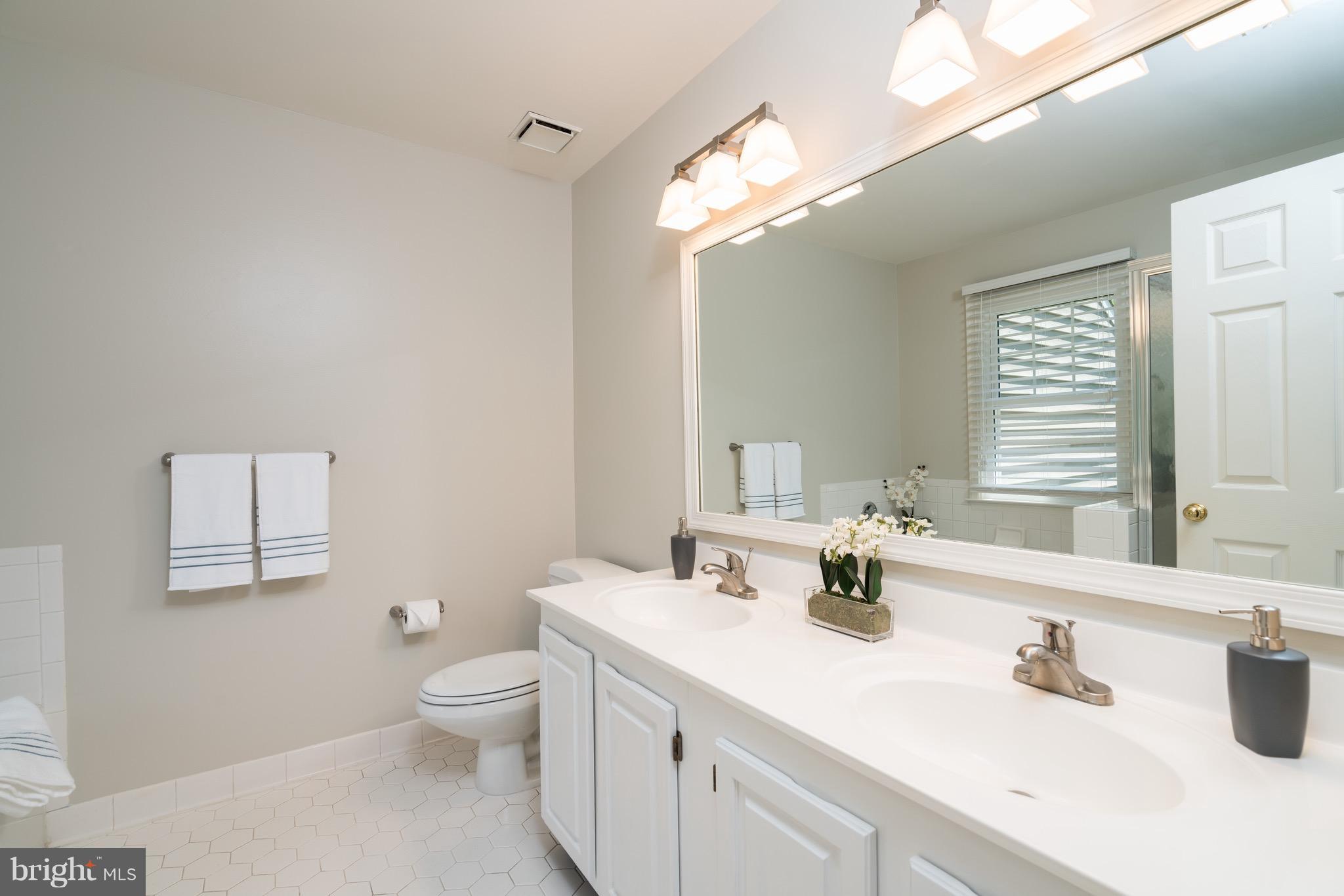 1211 Weatherstone Court Reston, VA 20194 - Photo 16 of 30 a bathroom with a sink double vanity and a mirror