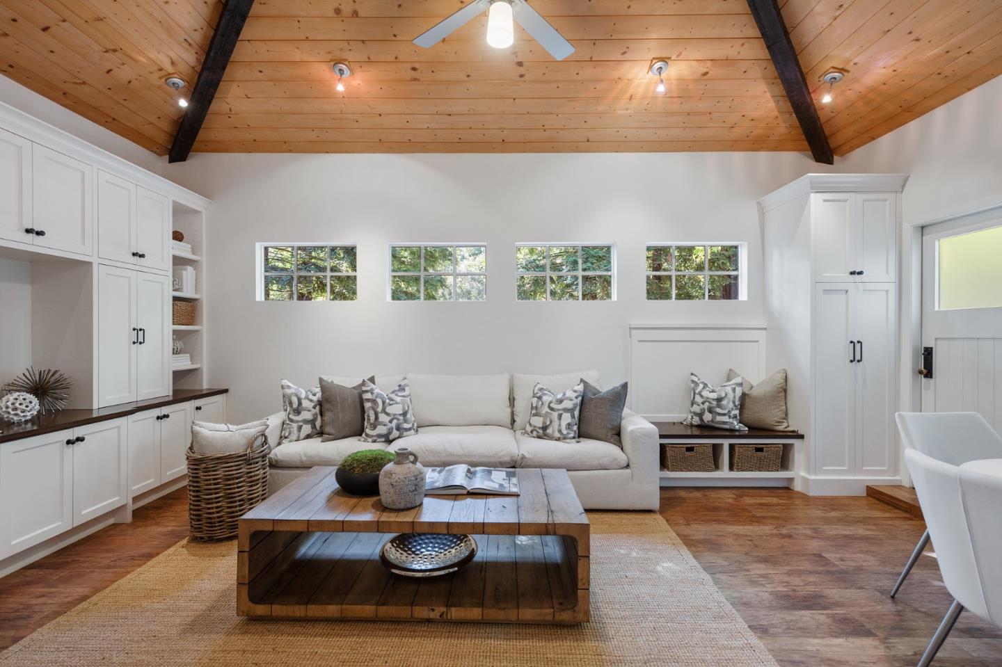 1275 Cañada Road Woodside, CA 94062 - Photo 18 of 62 a living room with furniture and wooden floor