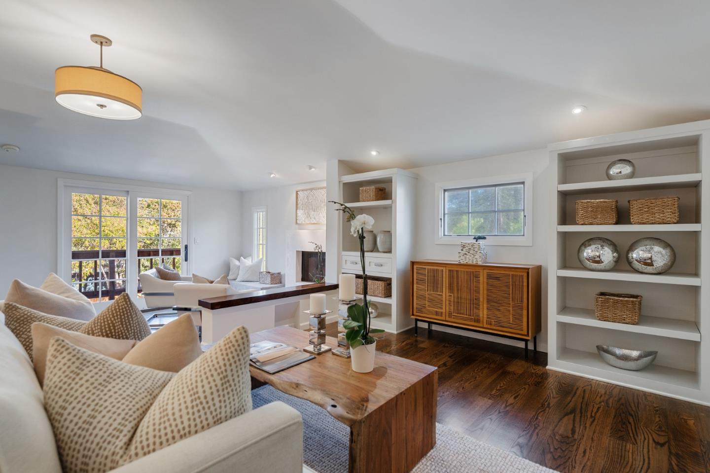 1275 Cañada Road Woodside, CA 94062 - Photo 23 of 62 a living room with furniture and window