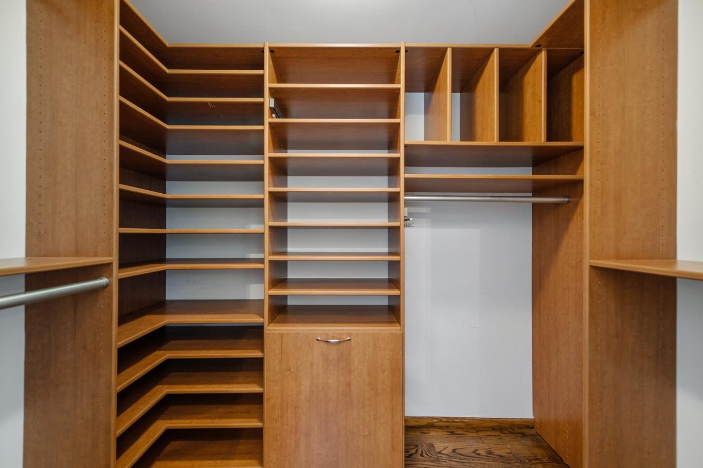 1275 Cañada Road Woodside, CA 94062 - Photo 25 of 62 a view of walk in closet with empty racks
