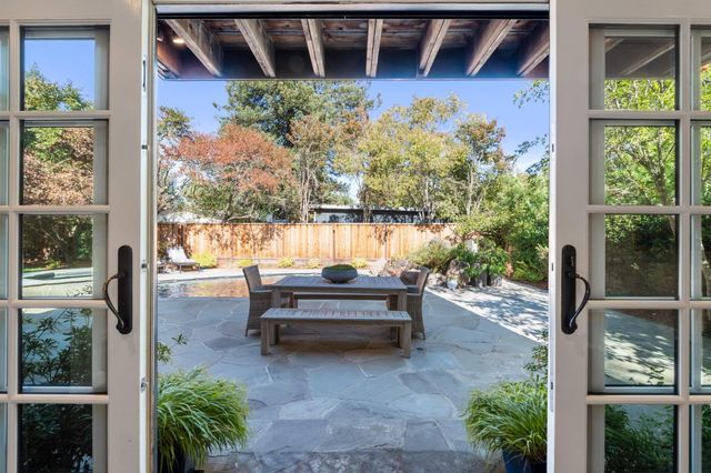 a view of outdoor space and garden