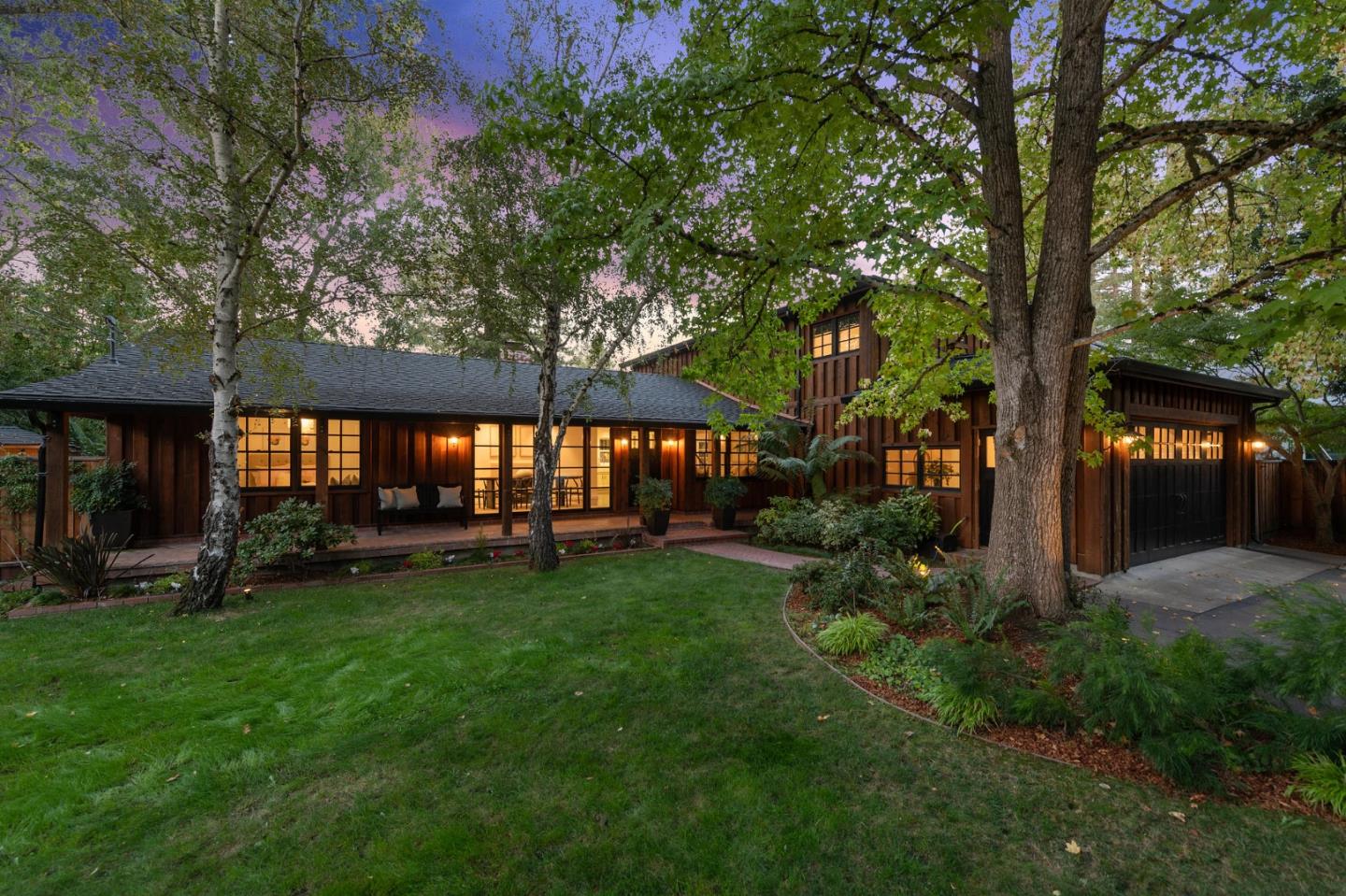 1275 Cañada Road Woodside, CA 94062 - Photo 53 of 62 a view of a house with backyard porch and sitting area