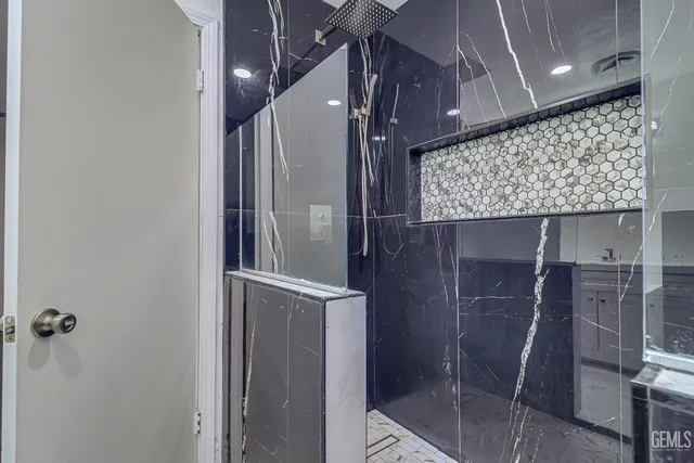 a close view of water heater room