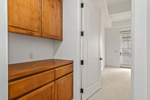 a room with storage and utility