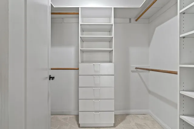 a view of walk in closet
