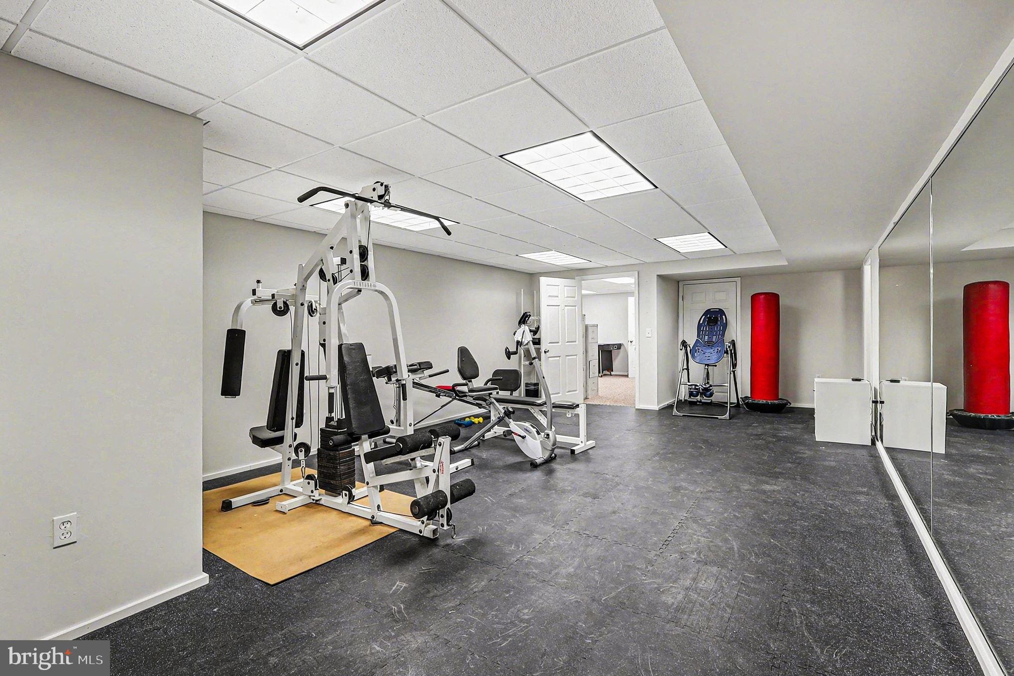 8318 Diamond Hill Road Warrenton, VA 20186 - Photo 37 of 88 Spacious home gym with modern equipment.