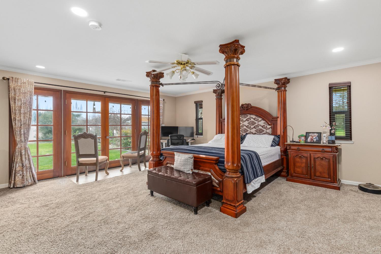 17188 Von Sosten Road Tracy, CA 95304 - Photo 25 of 39 a bedroom with furniture and large windows