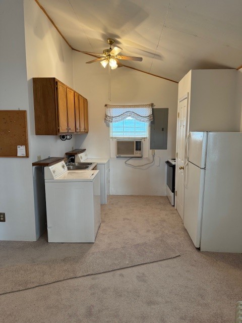 108 Hunters Lane Hohenwald, TN 38462 - Photo 8 of 16 a kitchen with a refrigerator and a sink