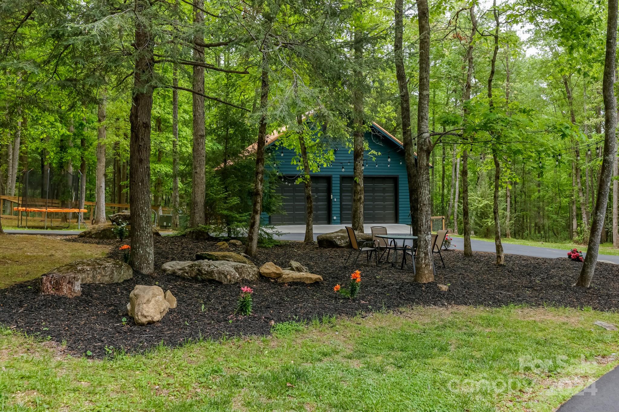 997 Proctor Road Lake Lure, NC 28746 - Photo 6 of 43 a view of garden with trees in the background