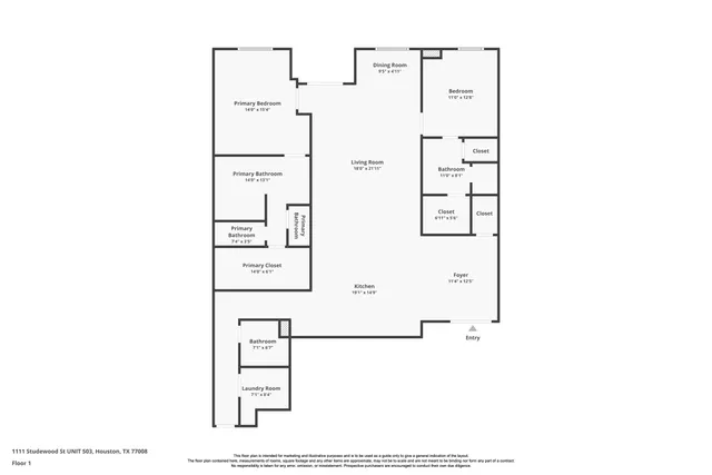 $699,000 | 1111 Studewood Street, Unit 503, Houston, TX 77008