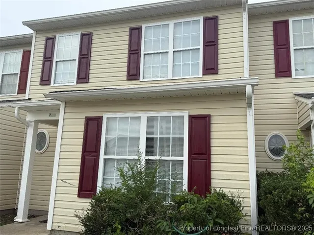 a view of a building entryway