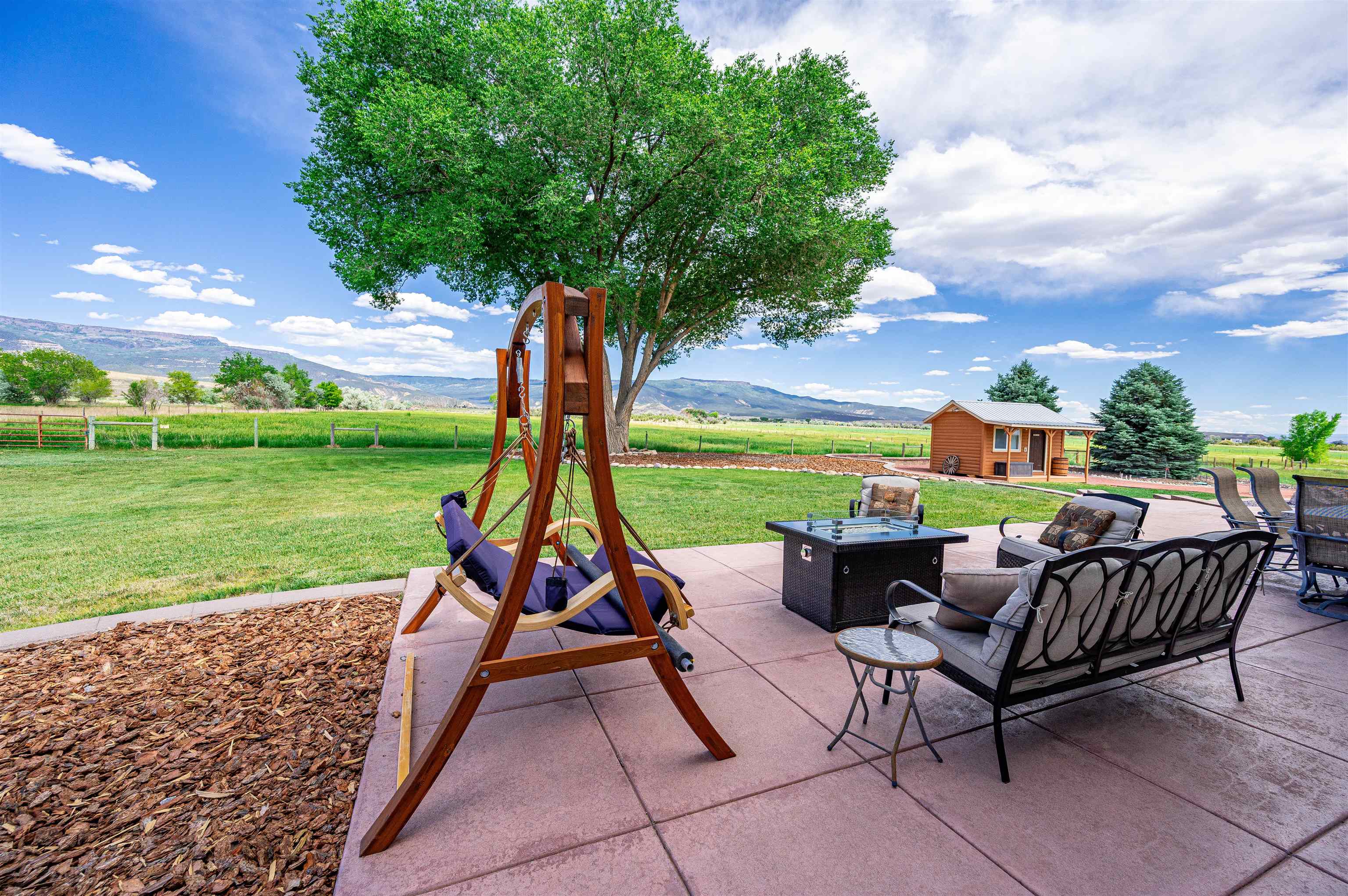 6800 Reeder Mesa Road Whitewater, CO 81527 - Photo 7 of 38 a view of a garden with a patio and a garden