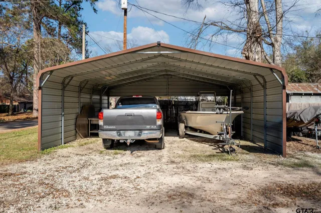 a car parked in garage