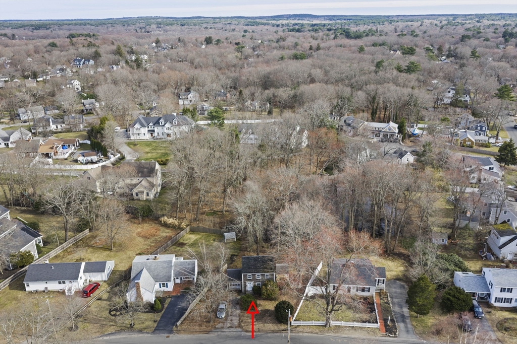 24 Butler Road Hingham, MA 02043 - Photo 27 of 38 an aerial view of a town with couple of houses