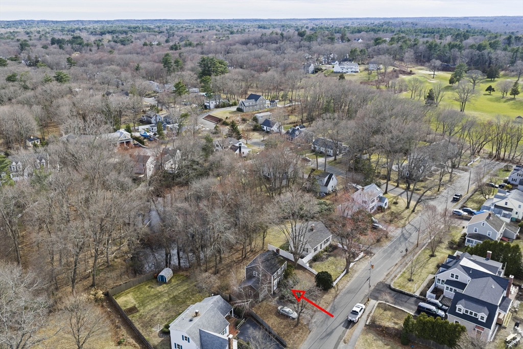 24 Butler Road Hingham, MA 02043 - Photo 28 of 38 an aerial view of a city with lots of residential buildings