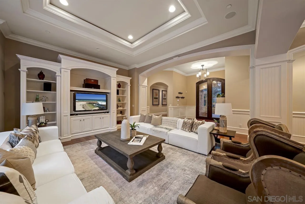 16644 Valle Verde Road Poway, CA 92064 - Photo 12 of 37 a living room with furniture and a flat screen tv