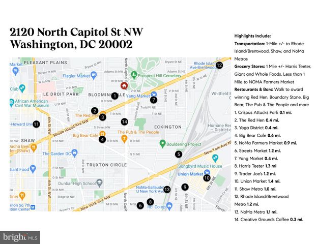 $962,000 | 2120 North Capitol Street Northwest, Washington, DC 20002