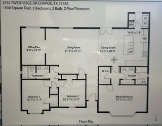 2537 River Ridge Conroe, TX 77385 - Photo 35 of 35 Floorplan for 2537 Ridge Ridge
