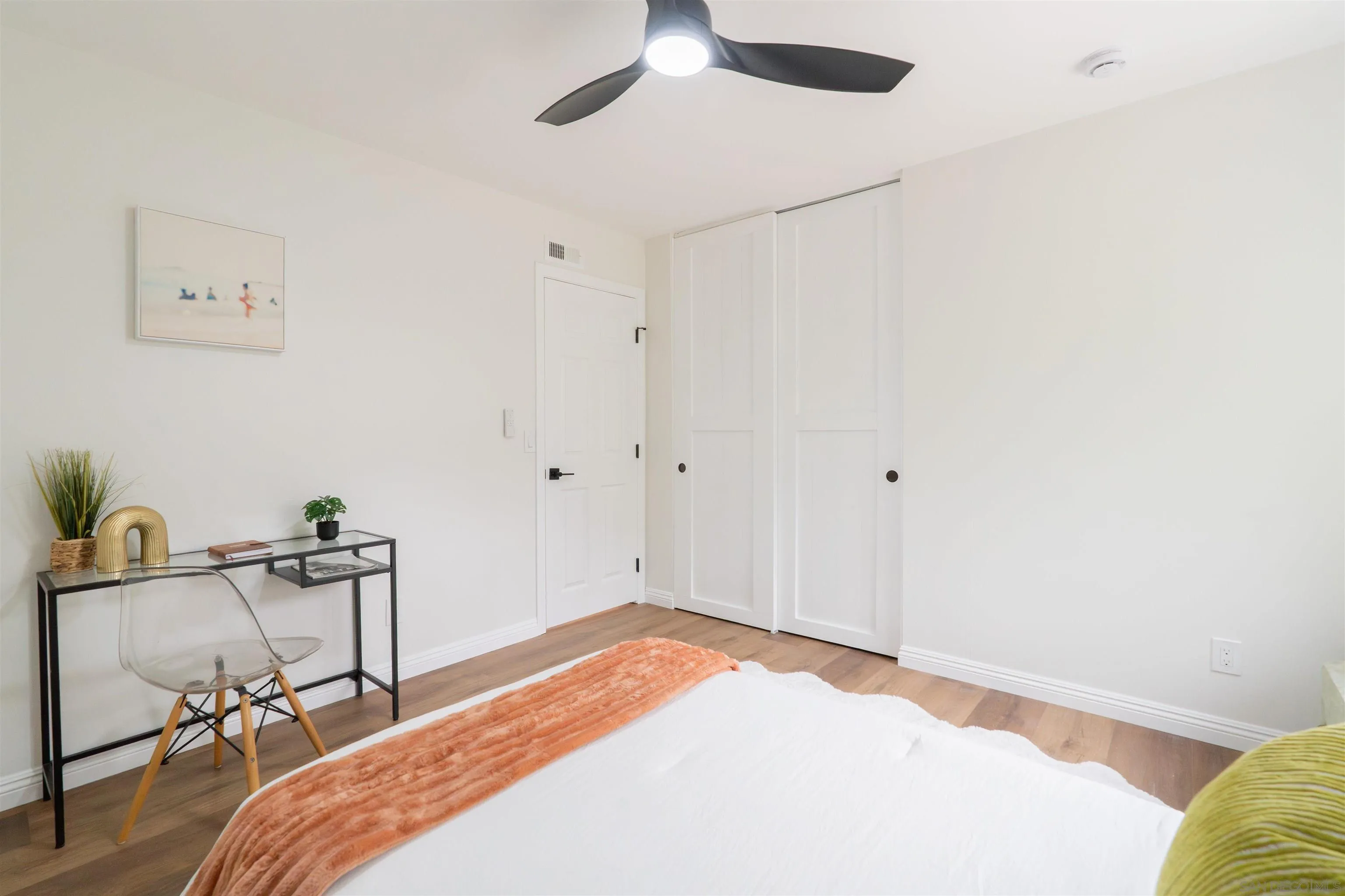 359 Compass Road Oceanside, CA 92054 - Photo 34 of 59 a bedroom with a bed and a chair