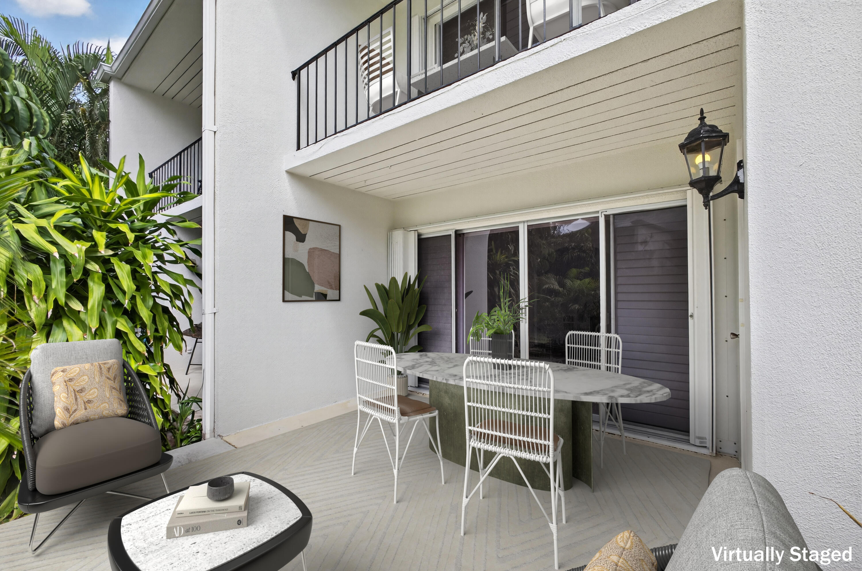 382 Golfview Road, Unit C North Palm Beach, FL 33408 - Photo 49 of 65 Patio and balcony virtually staged