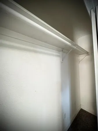 a view of a garage