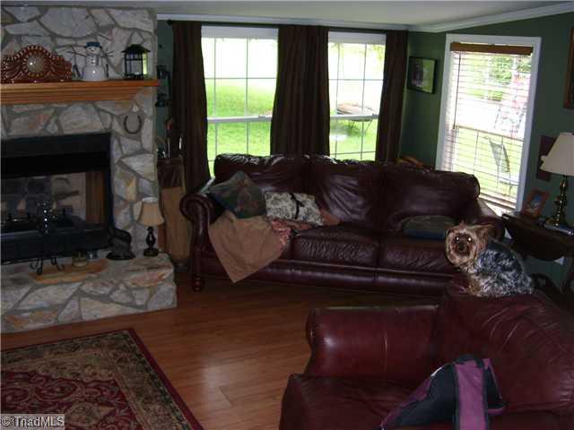 359 Luck Road Asheboro, NC 27205 - Photo 8 of 9 Den/Family/Great Room. Great room with stone fireplace