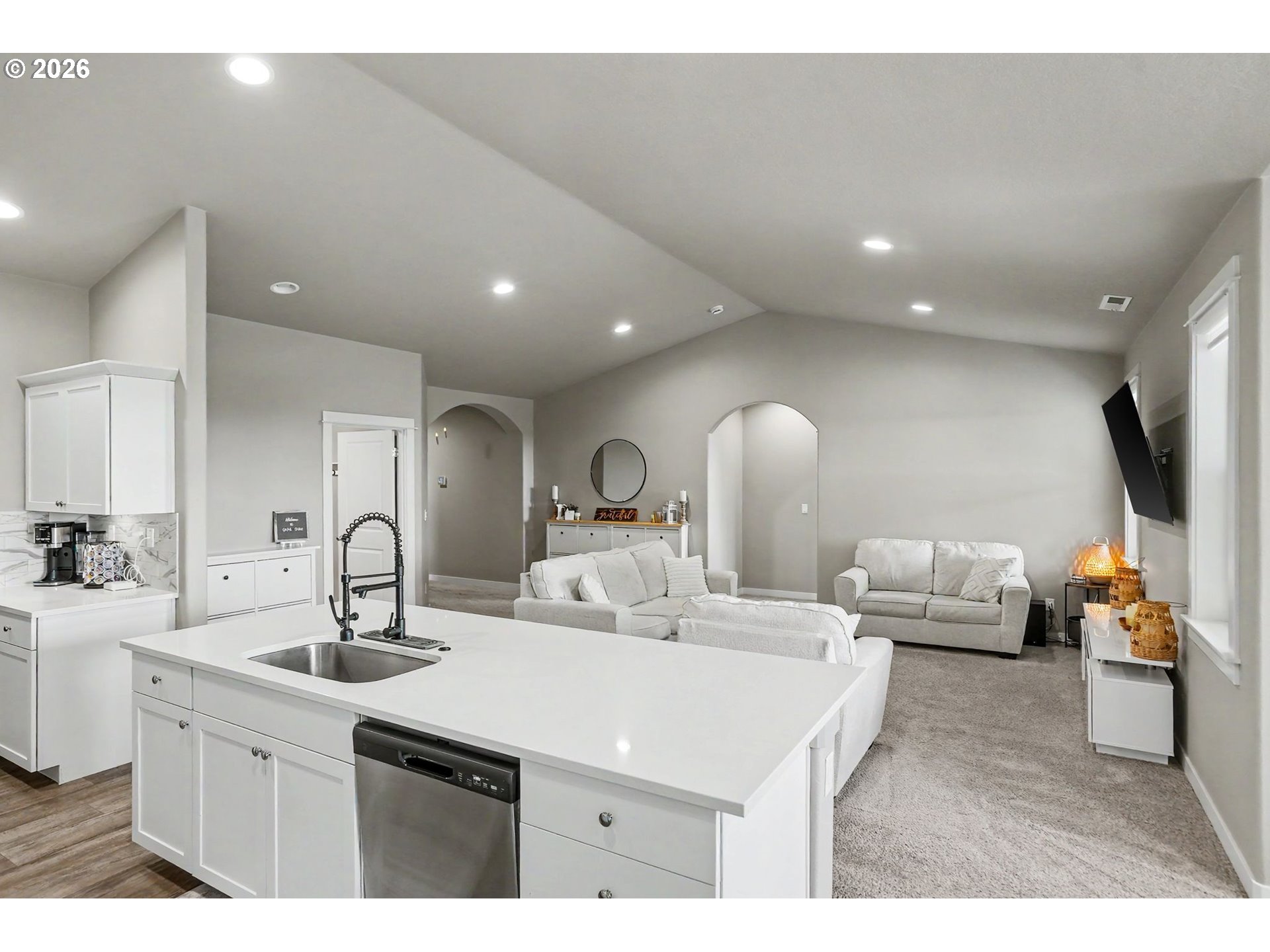 11862 Steinkamp Road Southeast Aumsville, OR 97325 - Photo 23 of 48 a kitchen with sink and mirror
