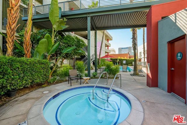 an outdoor view with patio