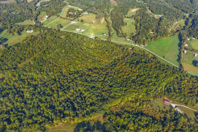 a view of a lake with houses