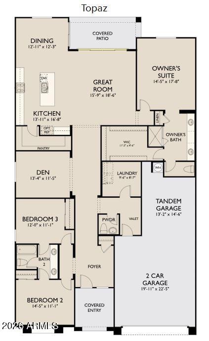 2551 Homesteaders Road San Tan Valley, AZ 85140 - Photo 42 of 52 Topaz - Right Garage - Center Slider