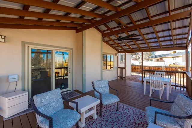 a outdoor space with patio lots of furniture