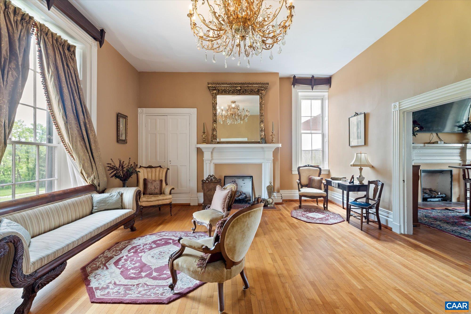 325 Factory Outlet Drive Max Meadows, VA 24360 - Photo 18 of 67 a living room with furniture fireplace and flat screen tv