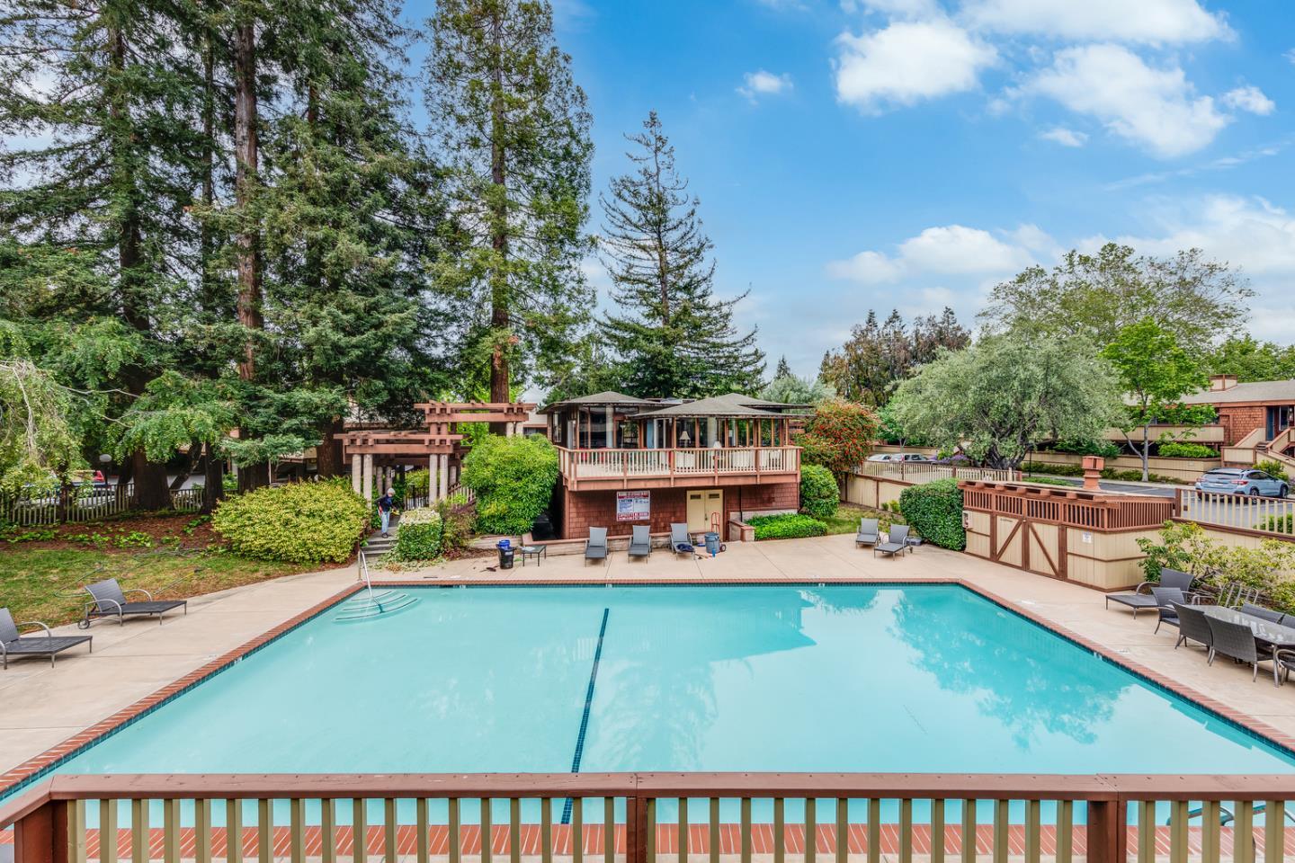 500 West Middlefield Road, Unit 101 Mountain View, CA 94043 - Photo 32 of 37 swimming pool view with a seating space and a garden view