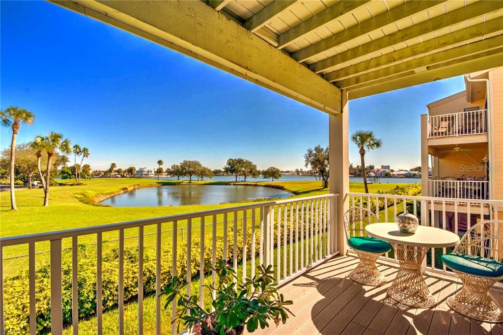 532 Sandy Hook Road, Unit 532 Treasure Island, FL 33706 - Photo 1 of 1 Gorgeous water views of Boca Ciega Bay / Intracoastal Waterway over the Golf course- what can be better! This spacious shady balcony is off the living area and there is a separate similar balcony with water views off the master suite, and a ground floor patio off the bonus room- so many options to enjoy the FLORIDA LIFE!