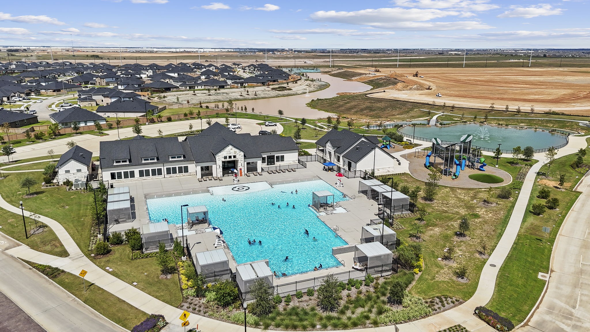 3531 Blue Mockingbird Street Katy, TX 77494 - Photo 32 of 41 an aerial view of a house with a ocean view