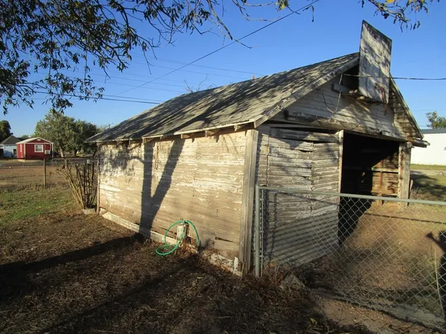 a backyard of a house