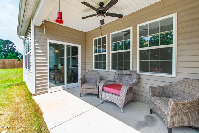 a house view with a outdoor space