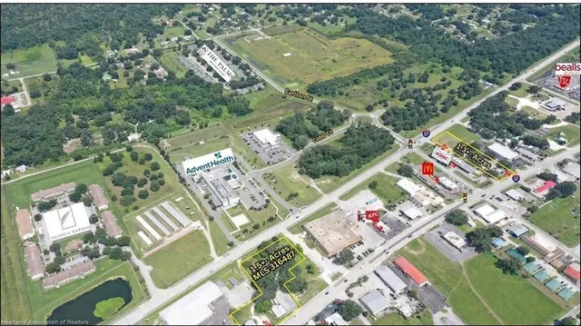 an aerial view of a city