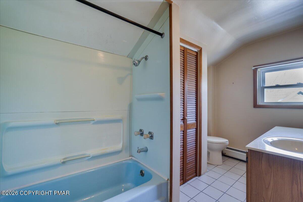 402 Elizabeth Street Towanda, PA 18848 - Photo 23 of 30 a bathroom with a sink a toilet and shower