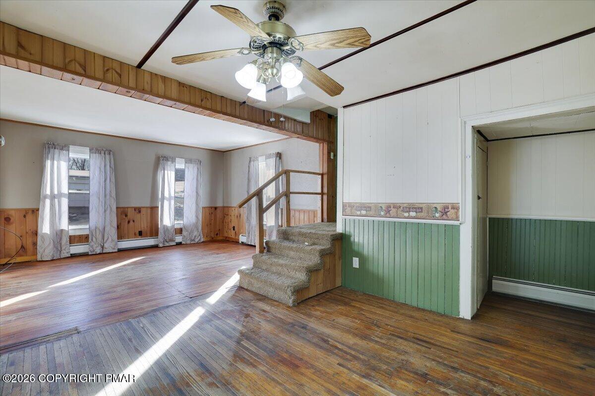 402 Elizabeth Street Towanda, PA 18848 - Photo 4 of 30 a view of entryway with stairs and wooden floor