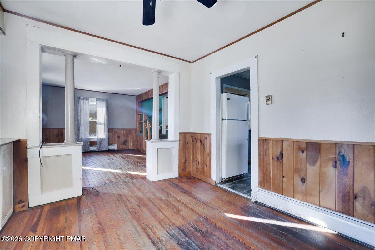 402 Elizabeth Street Towanda, PA 18848 - Photo 7 of 30 a view of a livingroom with wooden floor and furniture