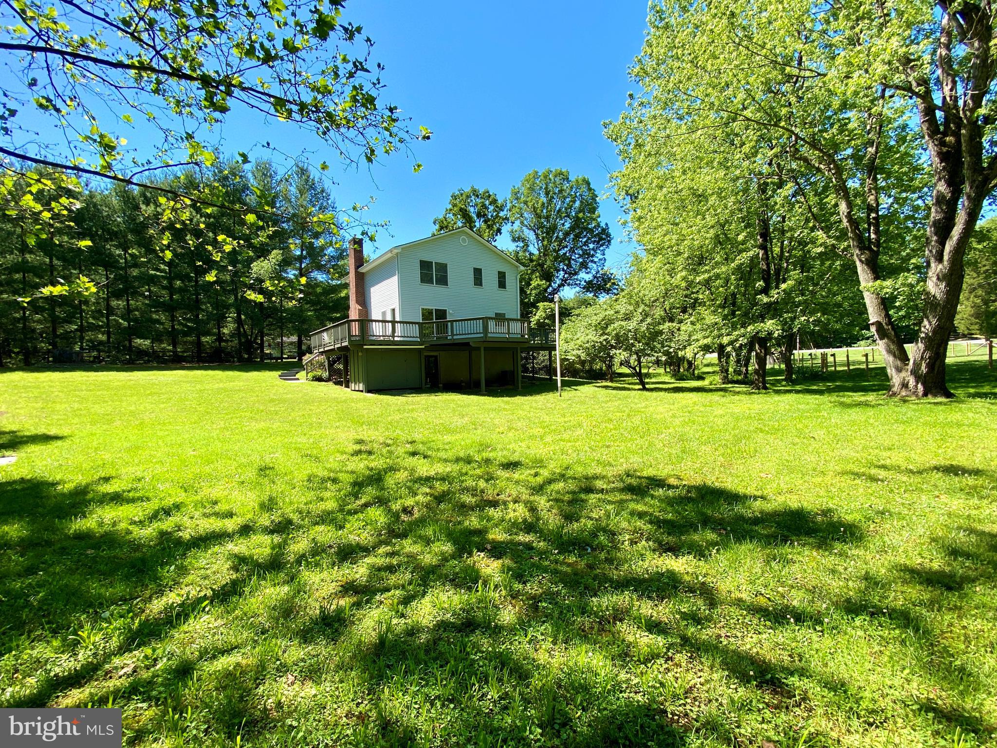 6799 Howellsville Road Boyce, VA 22620 - Photo 44 of 53 Rear View of Home from Large Backyard