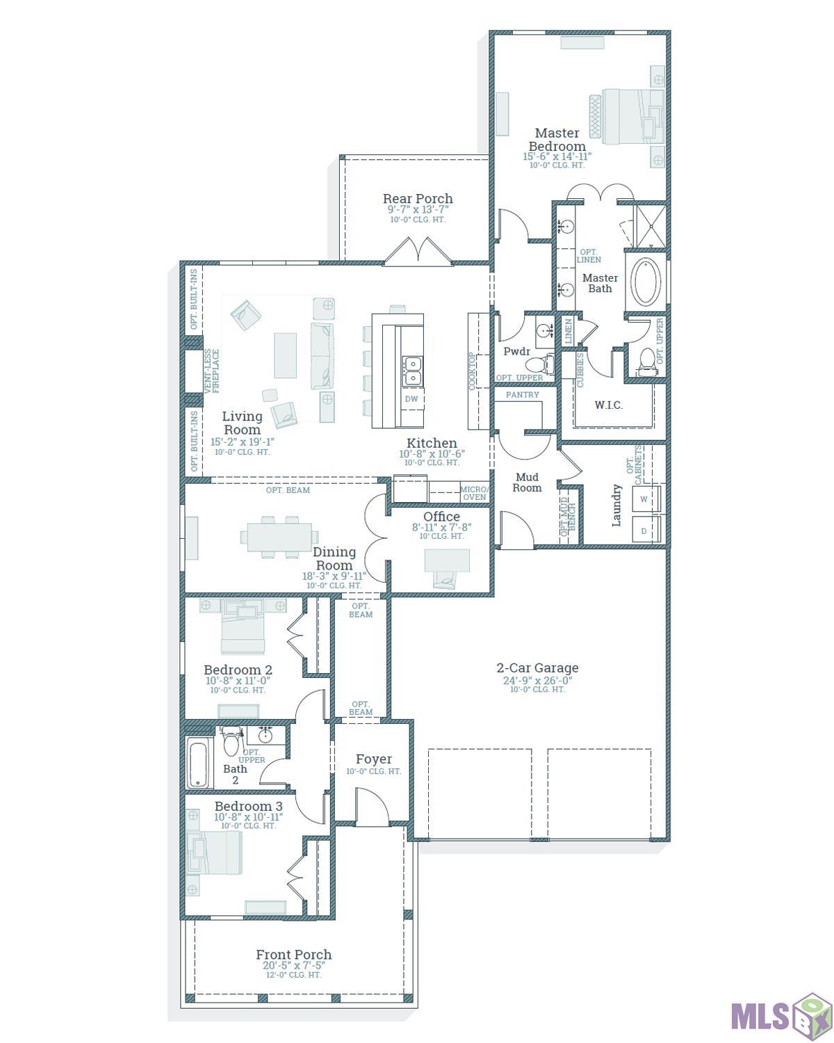 2729 Shore Avenue Baton Rouge, LA 70810 - Photo 32 of 32 Lanier - Floorplan